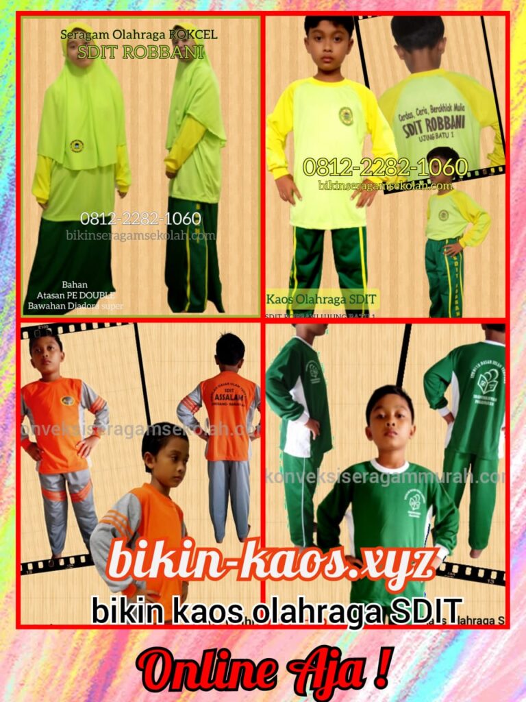  jual seragam olahraga anak sekolah SDIT di Bima