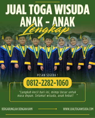 Supplier toga wisuda siap kirim seluruh Indonesia dengan harga pabrik langsung, kualitas premium, melayani TK hingga perguruan tinggi, pengiriman cepat dan aman.