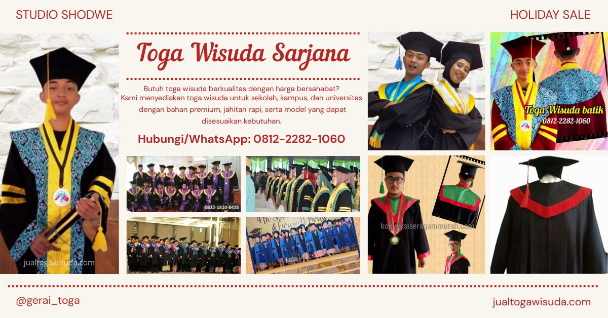 paket toga wisuda sarjana Tangerang