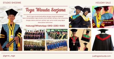 Toga Wisuda Universitas Free Ongkir ke Bogor